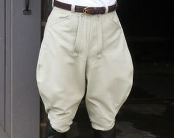 Pantalon D'équitation Homme – Cargo Conique à Lacets, Vintage, Motif Biker Et Rétro