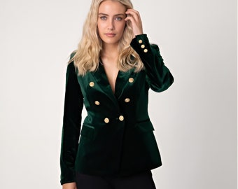 Women's Blazer, Tailored Business Suit Jacket, Office Wear Blazer,Office Fashion, Women's Work Outfit, Trendy Blazer-Double Breast Coats