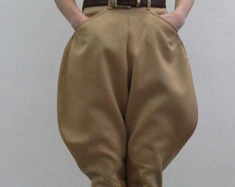 Women Vintage English Jodhpurs Beige Women's Breeches Pants– 1960s