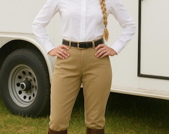Riding Breeches, Western Outfits for Women Ladies Motorcycle Chaps Plus Sized Riding Pants