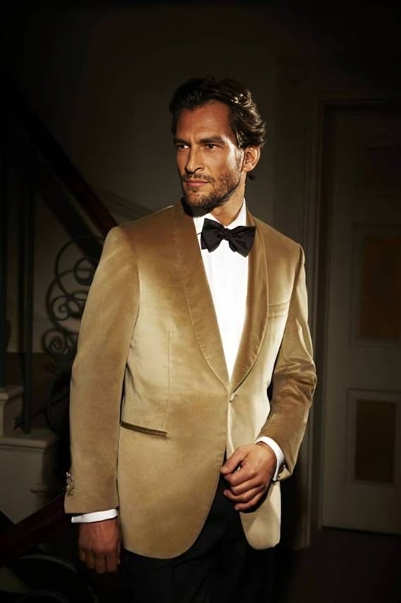 gold dress jacket mens Prom Blazer main image 1