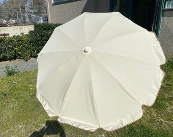 Parasol de plage, parasol extérieur et de jardin, parasol de patio fabriqué en Italie, parasol extérieur italien, parasol de jardin