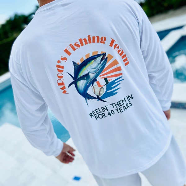 Custom Dry Fit UPF 50 long sleeve fishing shirt, sports shirt