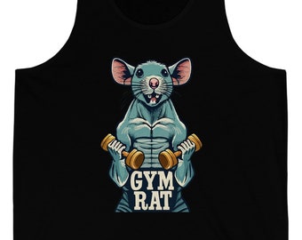 Gym Rat Funny Gym Exercise Jersey Tank