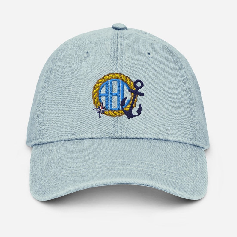 Captain Initials Captain Custom Embroidered Personalized Hat, Monogram Cap, Initials Cap ...
