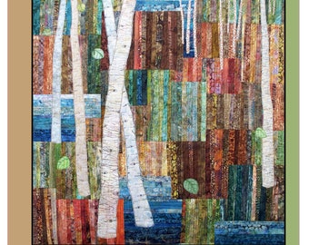 In the Woods Art-quiltpatroon