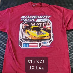 Vintage Old Bridge Township Raceway Park Englishtown NJ NHRA XXL T-Shirt image 1