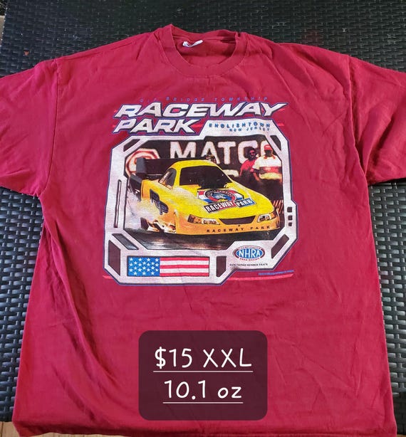 Vintage Old Bridge Township Raceway Park Englishtown NJ NHRA XXL T-Shirt
