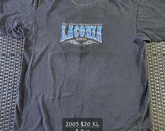 Vintage 82nd Annual Laconia Motorcycle Rally 2005 XL T-Shirt New Hampshire Biker Graphic Tee