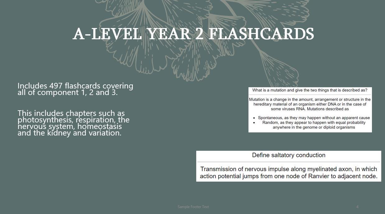 Eduqas A Level Biology Anki Flashcards - ( YEAR 2 ONLY) - From an A* ...