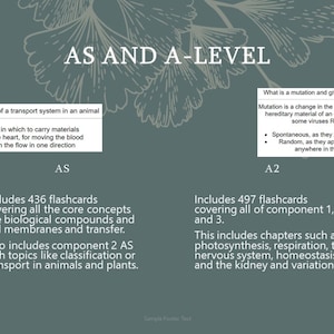 Eduqas A Level Biology Anki Flashcards - ( Year 1 and 2) - From an A* ...