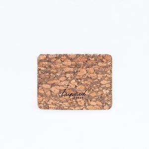 Cork Credit Card Holder – Marbled | Slim Vegan Wallet for Cards & Cash