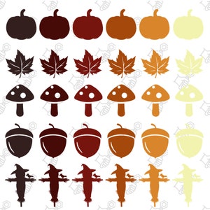 Kürbis und Herbst SVG, Ahorn Baum Blätter SVG, Eichel SVG, Herbst Bundle svg, Vogelscheuche svg, Pilz svg, Herbst Herbst Bundle svg, Cricut Dateien