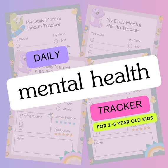 Daily Mental Health Tracker for Kids (ages 2-5) – Fun and