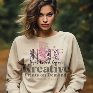 Hope, Fight, Breast Cancer DTF, Cancer Awareness DTF, Cancer Survivor DTF Transfer