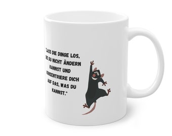 Keramik Tasse,Geschenk,Spruch,Bürotasse,Disney, Ratatouille, Koch, Cartoon, Freundschaft, Motivation,Kaffee, Disneyfilm,Charaktere, Selfmade