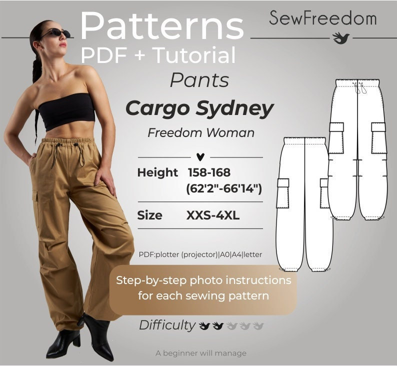 KSODFNXH Cargo Pants Women Trendy Ribbon Design Denim Pants with