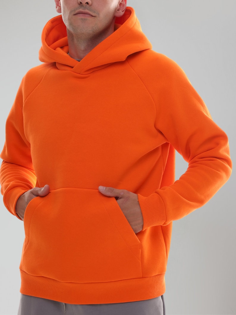 Men's hoodie/sweatshirt Pattern with raglan sleeves and kangaroo pocket men's, hoodie pattern, sizes XS-5XL us/uk 34-50, easy digital PDF image 10