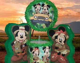 Mickey or Minnie Safari Pinata