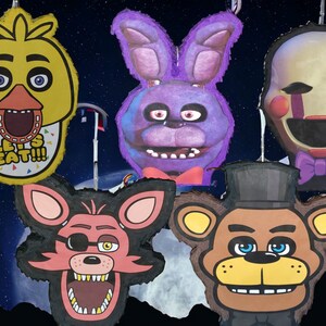 Five Nights at Freddys Inspired Pinata 24x18birthday Party Freedy Pinata Five  Nights at Freddy Party Supplies -  Sweden