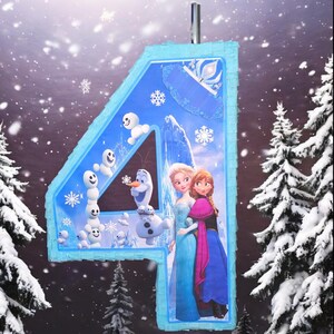 Piñatas con números congelados (1-9) Number 4