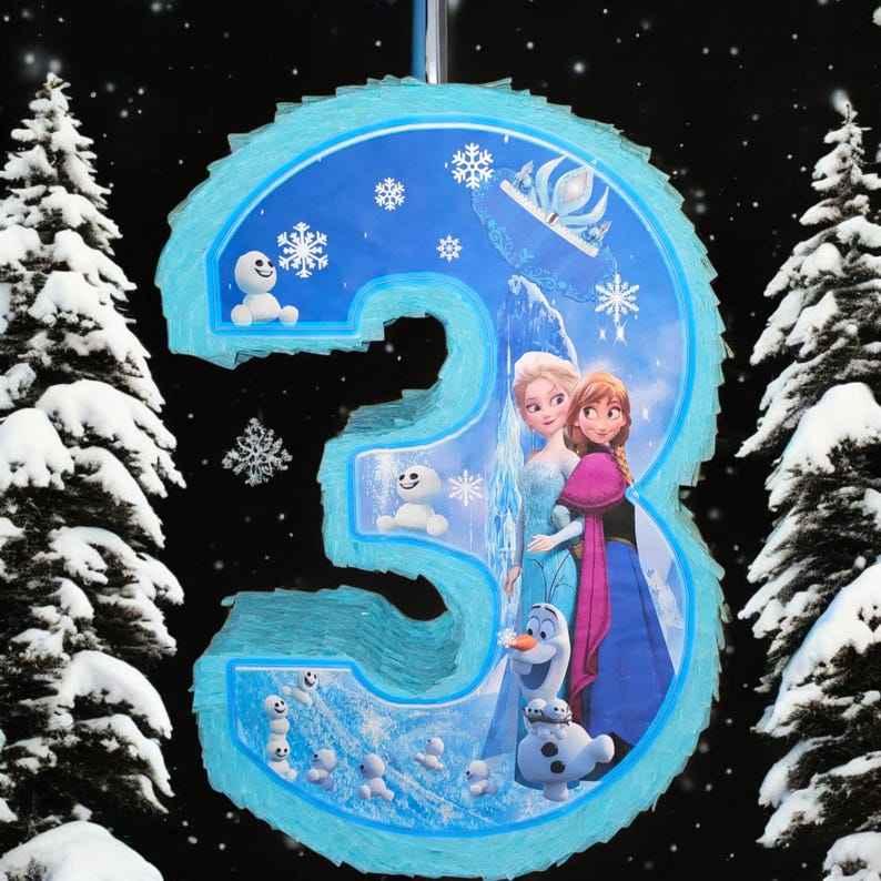 Piñatas con números congelados (1-9) imagen 7