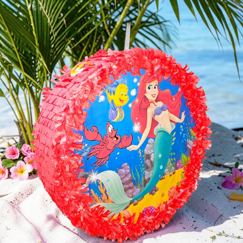 Princess Ariel, Ursula pinata . The Little Mermaid Pinata image 10