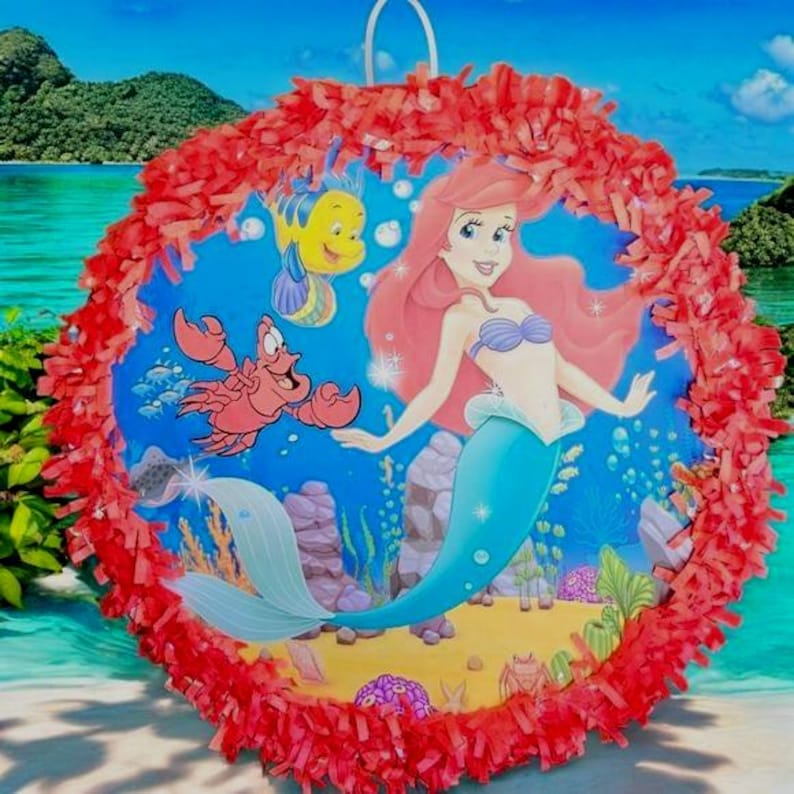 Princess Ariel, Ursula pinata . The Little Mermaid Pinata image 2