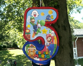 Mario Bros numbers and the mystery box pinatas