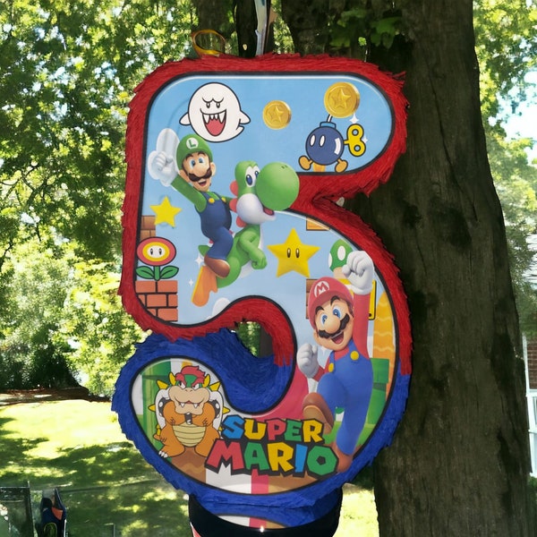 Mario Bros numbers and the mystery box pinatas