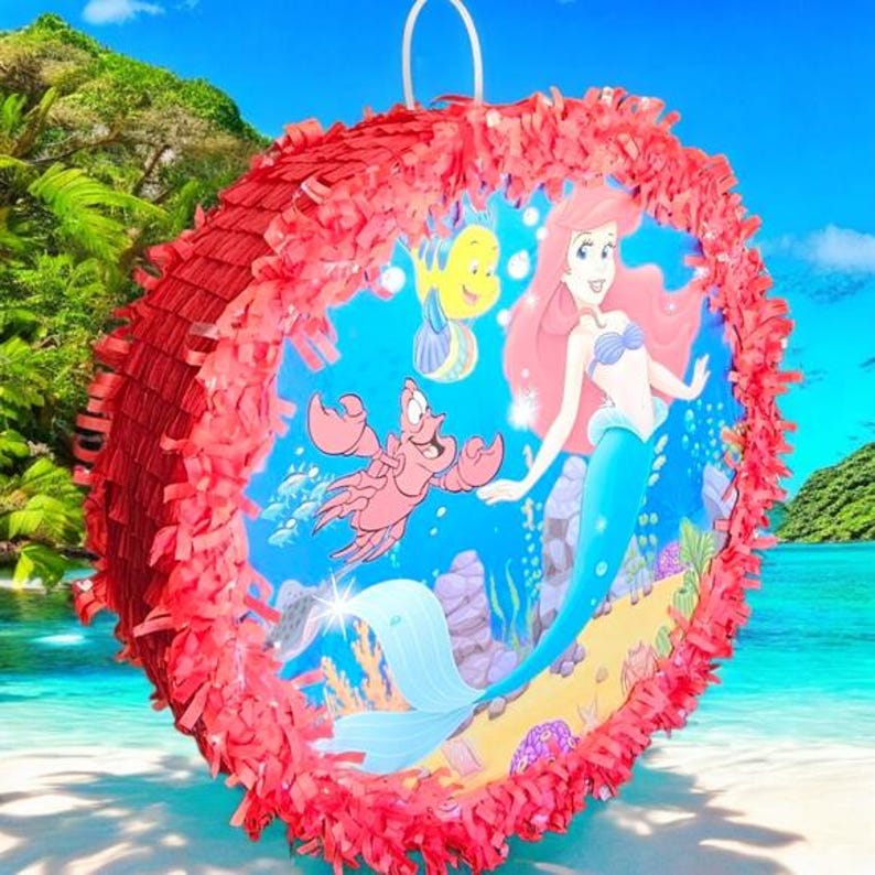 Princess Ariel, Ursula pinata . The Little Mermaid Pinata image 4