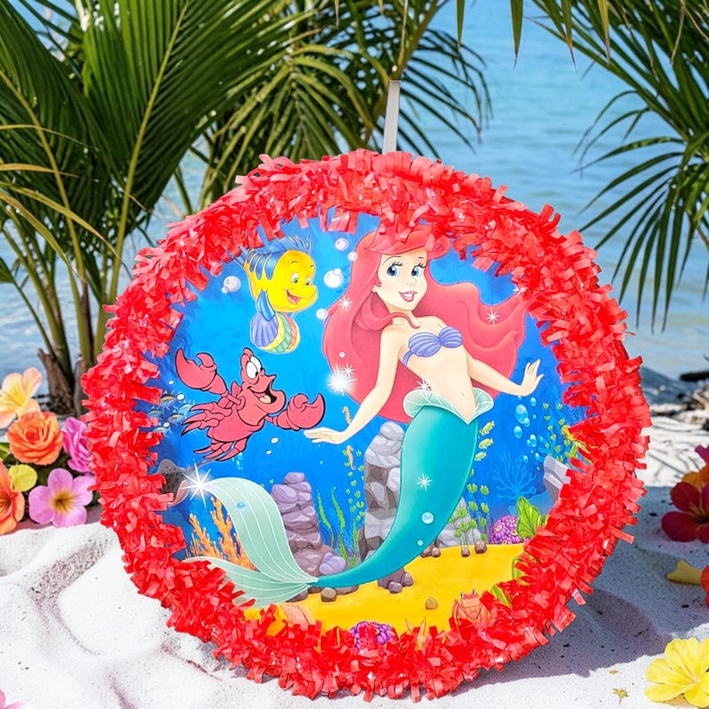 Princess Ariel, Ursula pinata . The Little Mermaid Pinata image 6