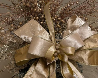Gold Christmas Tree Topper Kit: Holiday Decor