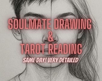 Soulmate Drawing and Tarot Reading, Same Day, Who&#39;s My Soulmate, Draw My Soulmate, Your Future Spouse, Fast Delivery