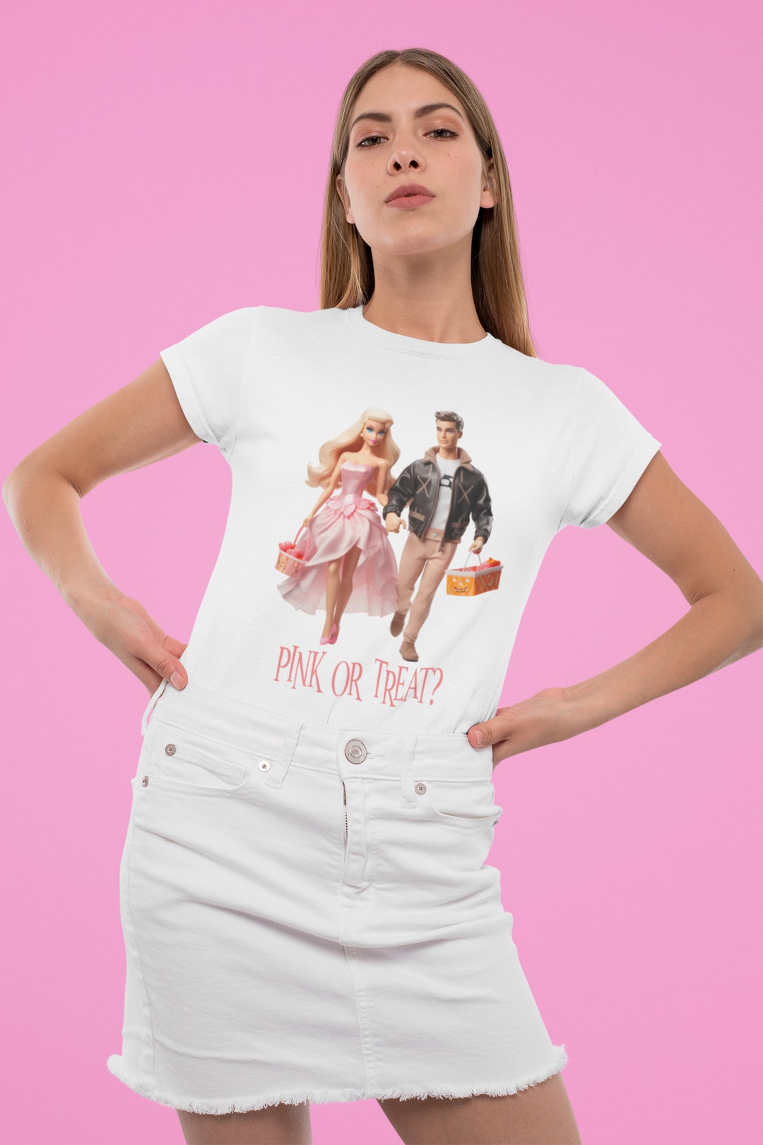 Barbie and Ken Trick or Treat Halloween Tshirt Set Spooky Etsy