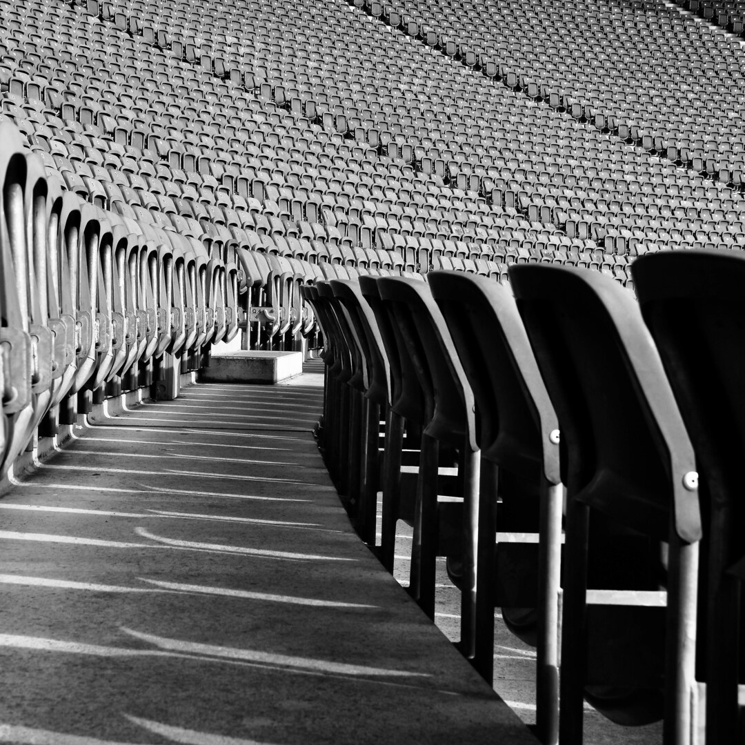 STADIUM / Rows of Seats Photography / Photo Print Unframed / Etsy