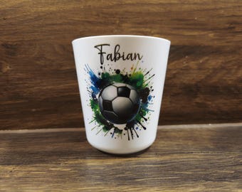 Drinking cups, toothbrushing cups, football, children, children's cups