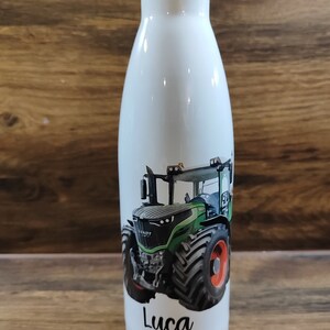 Trinkflasche für Kinder Fendt John Deere Deutz, Geschenk für Kinder, Geschenk zur Einschulung, Geschenk zum Geburtstag Kinder, Thermoflasche