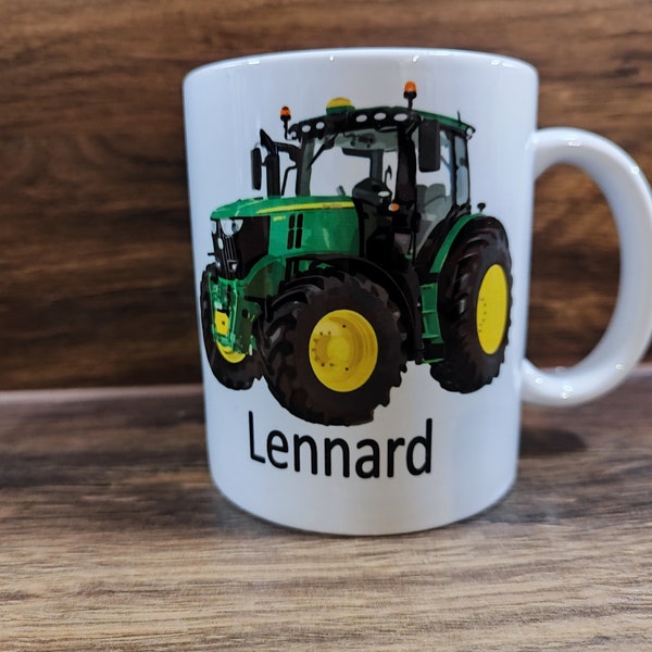 Traktor, Tasse, Bauernhof,  Kindertasse, Bulldog, Schlepper, Jugendliche Erwachsener