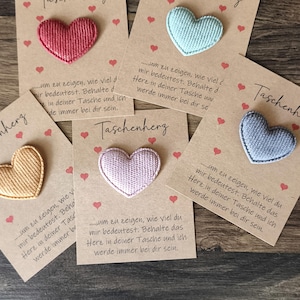 Taschenherz, kleines Geschenk, Geschenkidee, Herz, Glücksbringer