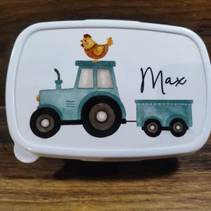 Lunchbox, Vesperdose, Brotzeitdose, Traktor, Kinderdose, Kinder, Gechenkidee