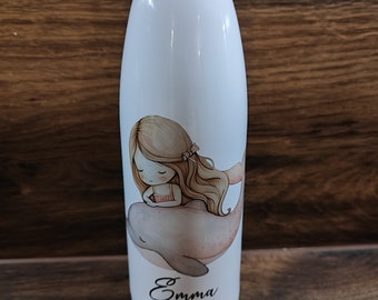 Flasche Trinkflasche Meerjungfrau Thermoflasche personalisiert mit Name 500 ml