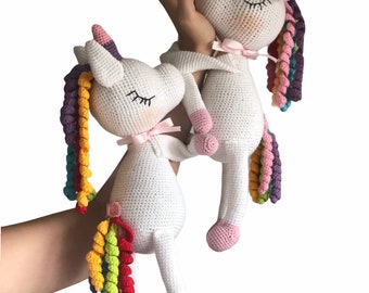 Animal Unicorn Curtain Tiebacks, Handmade Crochet Curtain holdback, Nursery curtain holdback