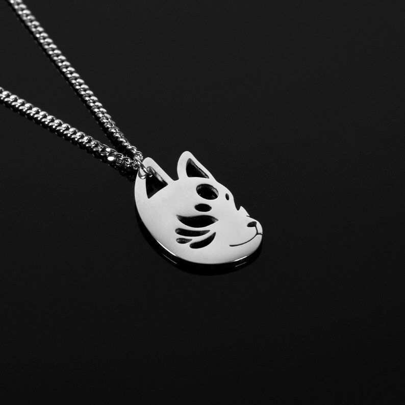Kitsune Necklace / Kawaii Jewels / Stainless Steel Etsy