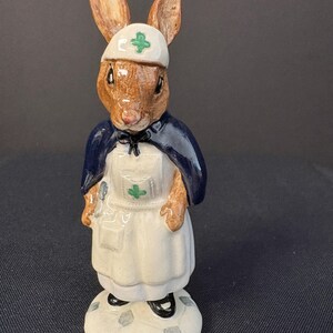 Royal Doulton Bunnykins Nurse Black and White