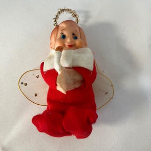 Vintage Mid-century Pixie holy angel elf ornament