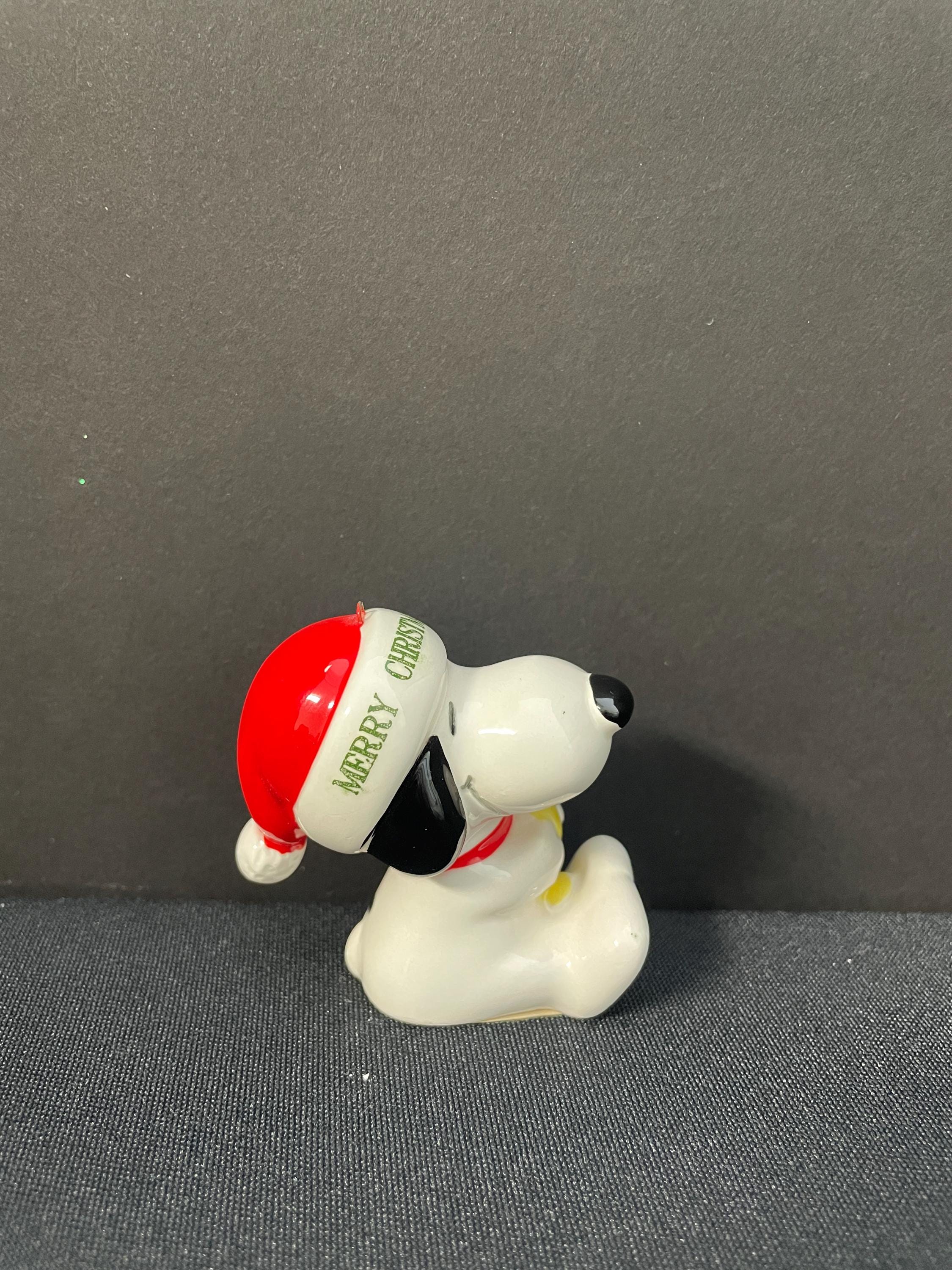 Vintage Retro Peanuts Snoopy Santa Claus With Woodstock 1977
