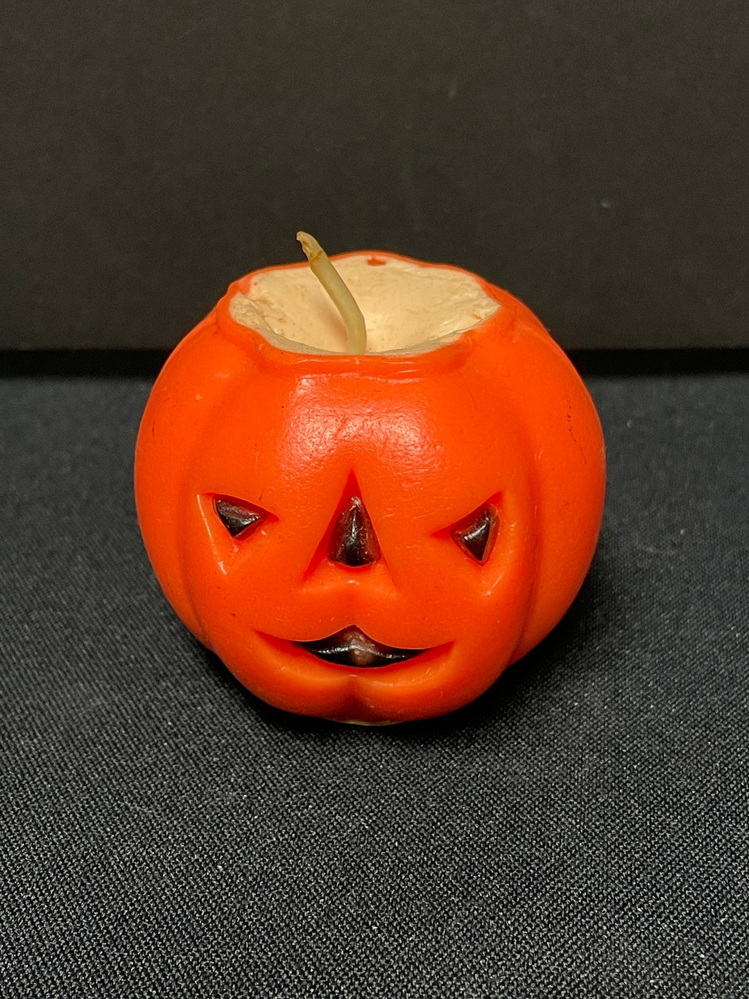 Gurley Jack O Lantern Pumpkin Wax Candle Retro Halloween Decor - Etsy