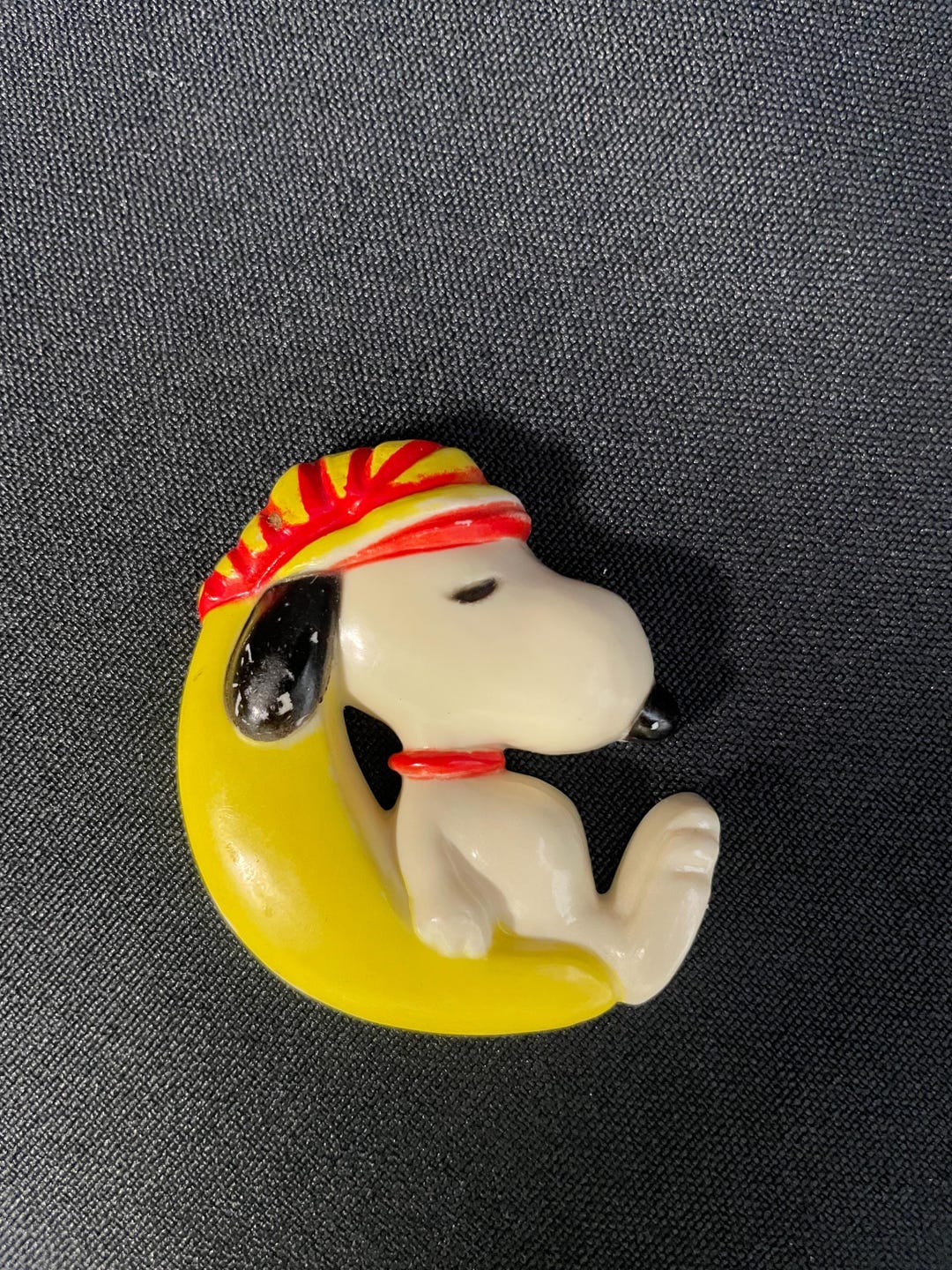 Vintage Retro Plastic Magnet Snoopy Sleeping Moon Pajamas - Etsy