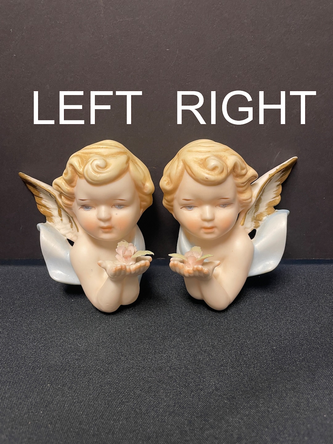 Vintage Antique Kelvin Angel Wall Socket With Flower Left or Right - Etsy